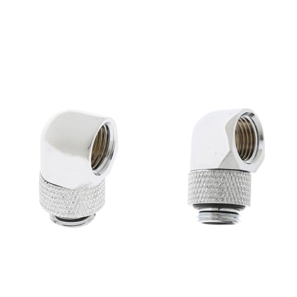 2x G1/4'' 360 Rotary Multi-Link Adapter Fitting for Water Cooling System