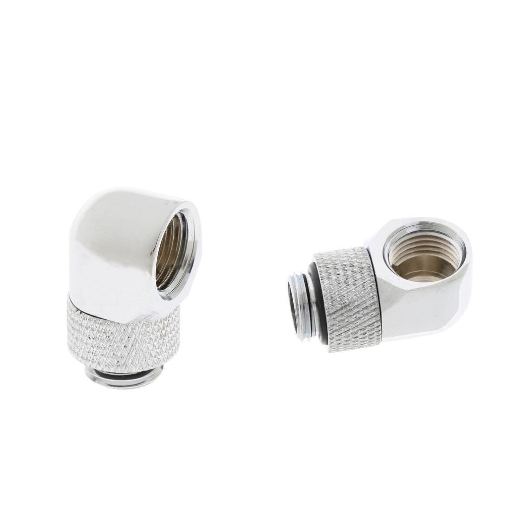 2x G1/4'' 360 Rotary Multi-Link Adapter Fitting for Water Cooling System
