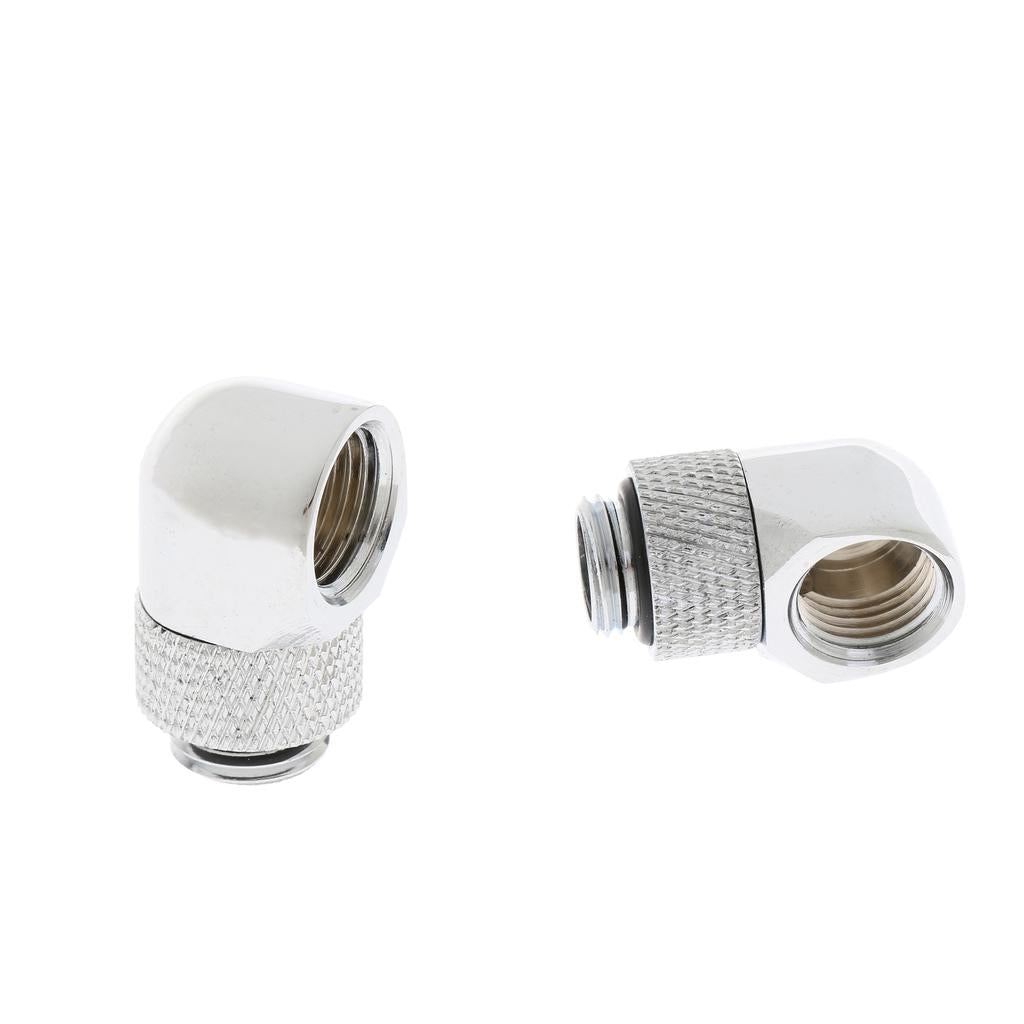 2x G1/4'' 360 Rotary Multi-Link Adapter Fitting for Water Cooling System
