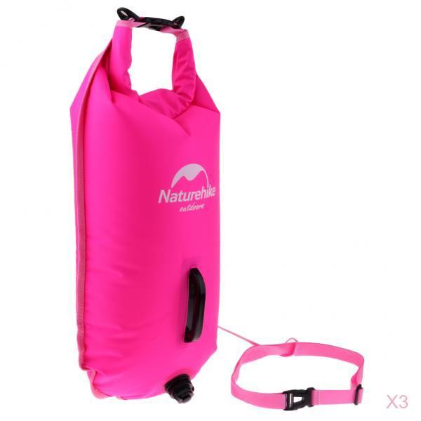 3pcs High Inflatable Waterproof Bag Swimming Buoy Tow Float Bags