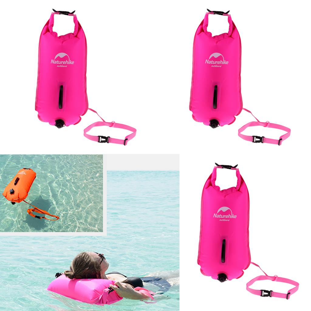3pcs High Inflatable Waterproof Bag Swimming Buoy Tow Float Bags