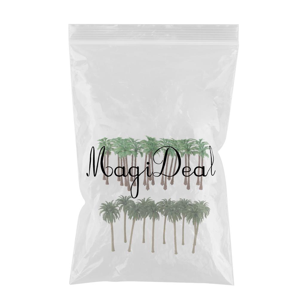 40pcs Model Coconut Palm Trees 1/150 Scale