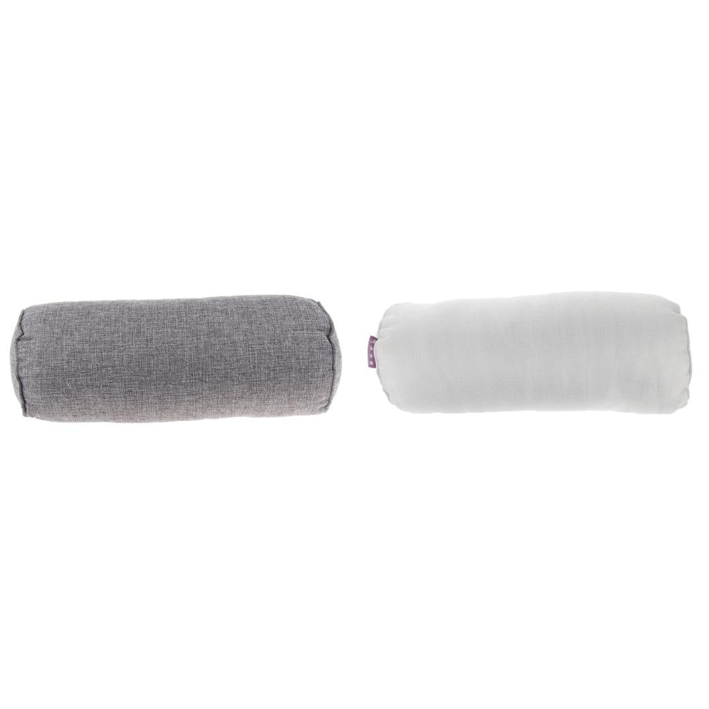 2X Comfort Orthopedic Neck Roll Pillow Round Cervical Support Spine Pillows