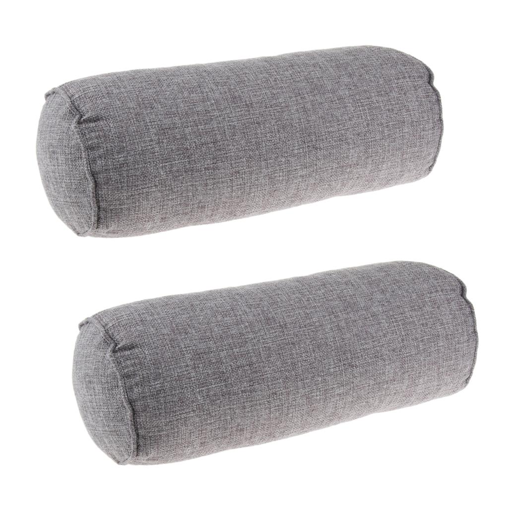 2X Comfort Orthopedic Neck Roll Pillows Round Cervical Support Spine Pillows