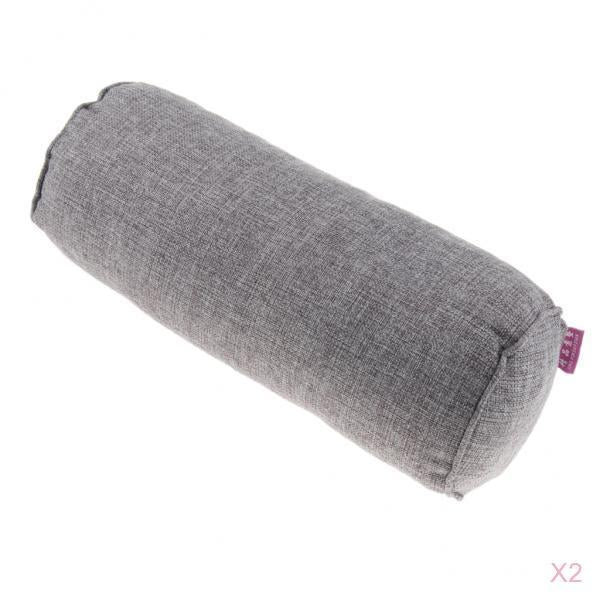 2X Comfort Orthopedic Neck Roll Pillows Round Cervical Support Spine Pillows