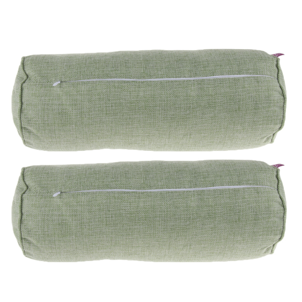 2X Comfort Orthopedic Neck Roll Pillows Round Cervical Support Spine Pillow