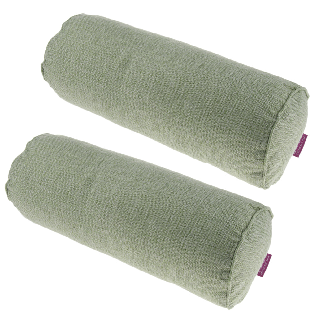 2X Comfort Orthopedic Neck Roll Pillows Round Cervical Support Spine Pillow