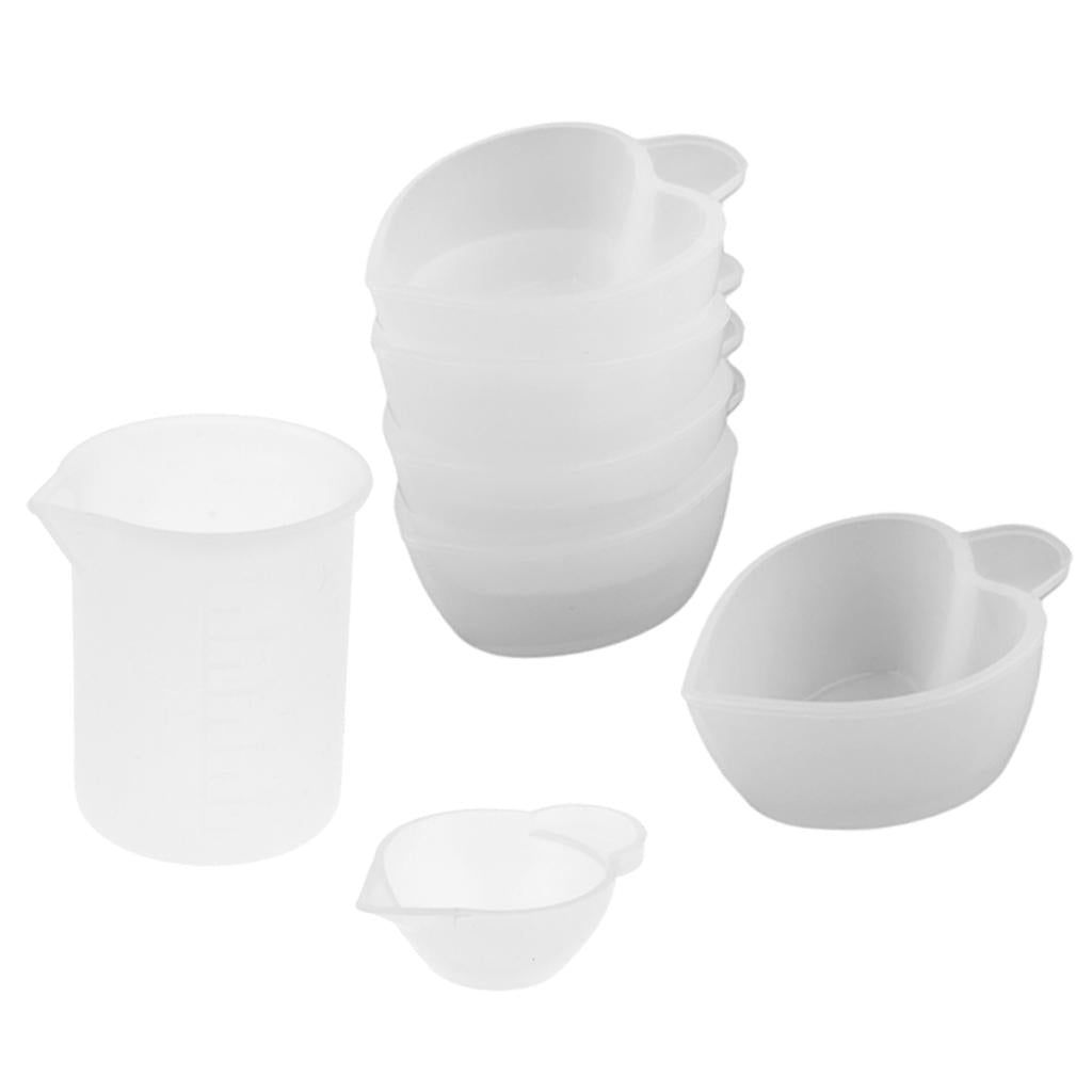7 Pieces Epoxy Resin Measuring Mixing Cups Set DIY Resin Glue Tools