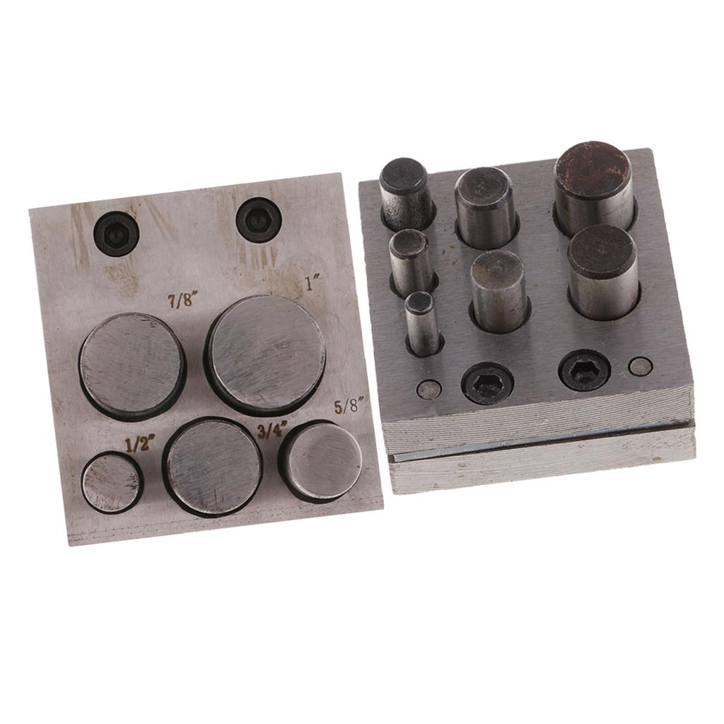 2 Set Disc Cutter Metal Craft Hole Circle Puncher Punches DIY Jewelry Tools