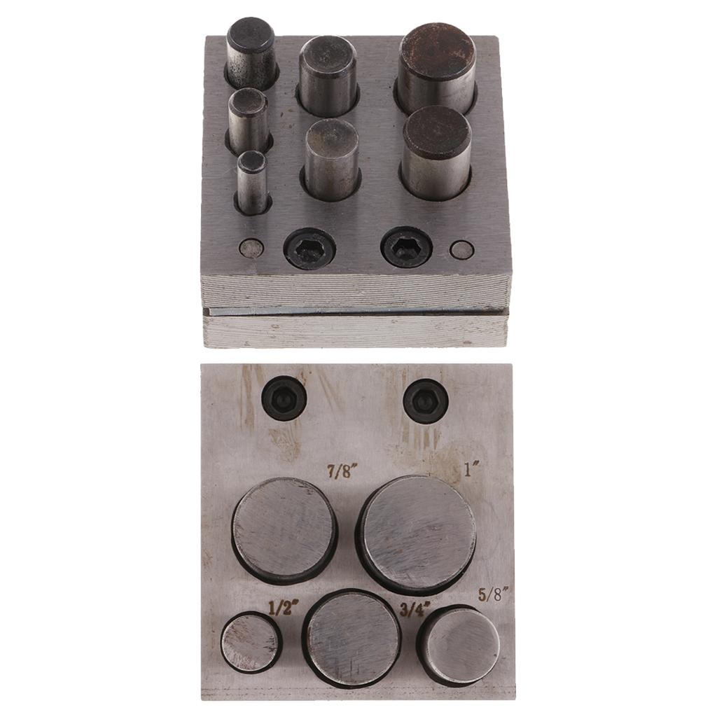 2 Set Disc Cutter Metal Craft Hole Circle Puncher Punches DIY Jewelry Tools
