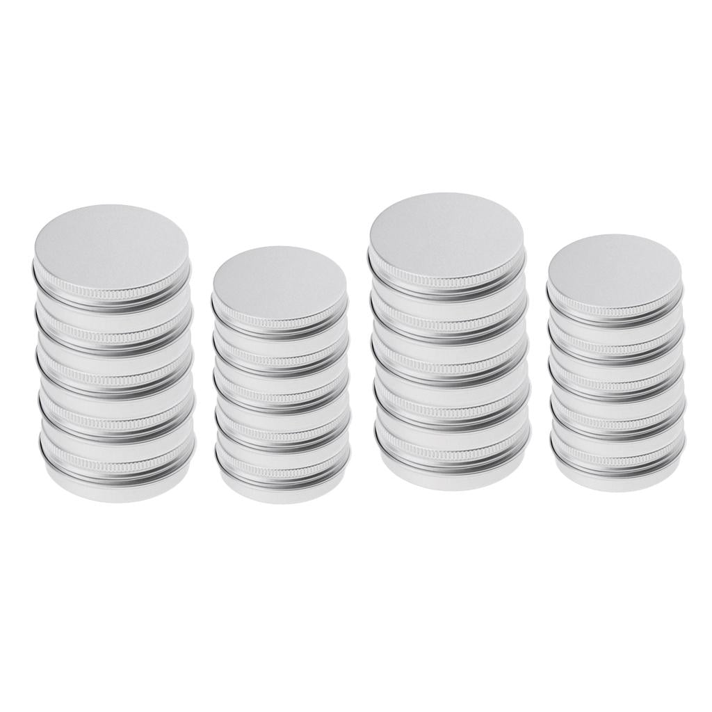 20pcs 5ml+15ml Aluminium Lip Balm Empty Pot Jar Tin Container Box Case