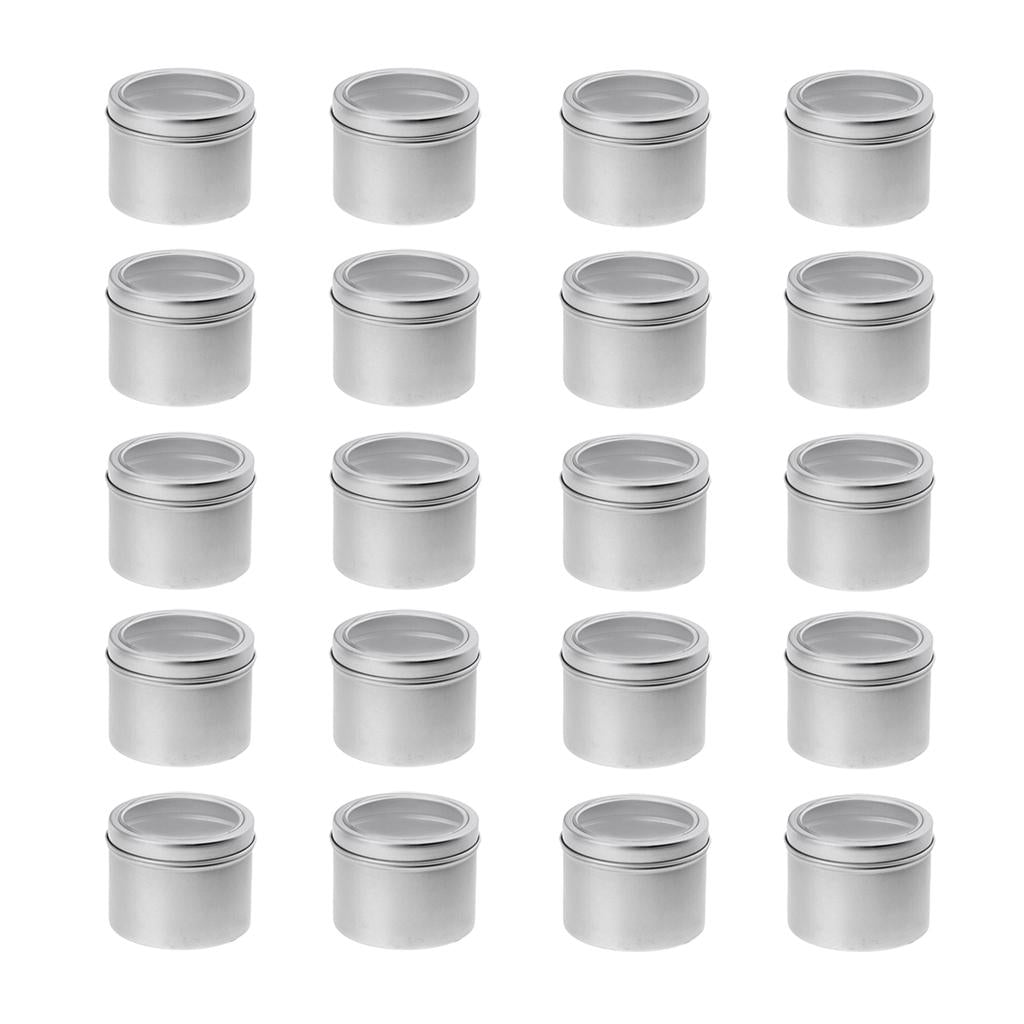 20x 100ml Aluminium Tin Lip Balm Tin Pot Cosmetic Cream Jar Bottle Container