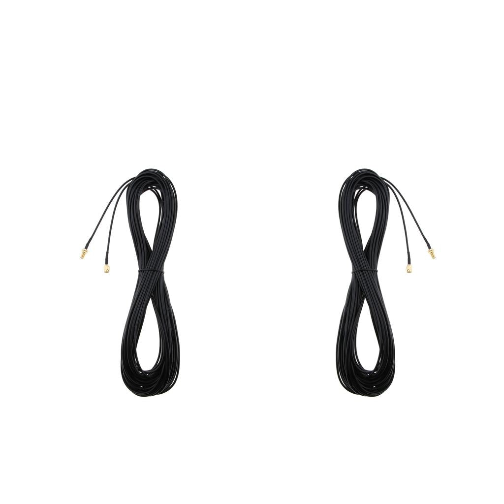 2Piece Antenna Connector RP-SMA Extension Cable Cord for Wireless Router 20M