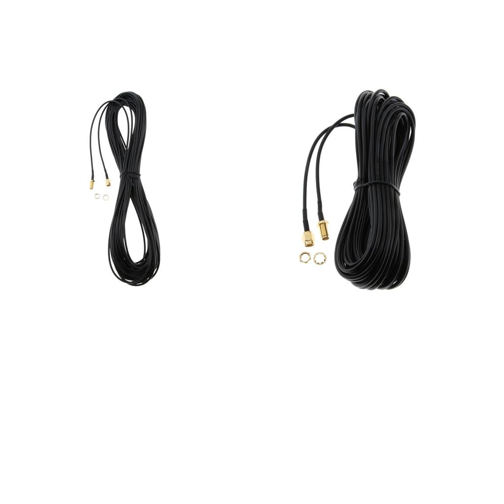 2Pack Antenna Connector RP-SMA Extension Cable for Wi-Fi Wireless Router