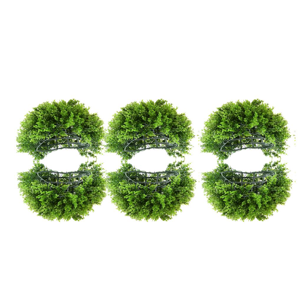 3xArtificial Topiary Ball Decorative Garden Pants Ball Home Garden Green