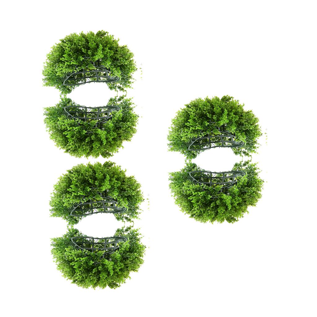 3xArtificial Topiary Ball Decorative Garden Pants Ball Home Garden Green