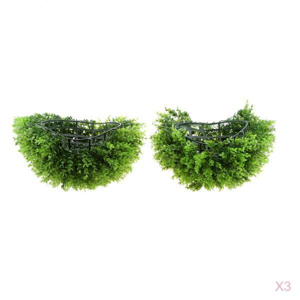 3xArtificial Topiary Ball Decorative Garden Pants Ball Home Garden Green
