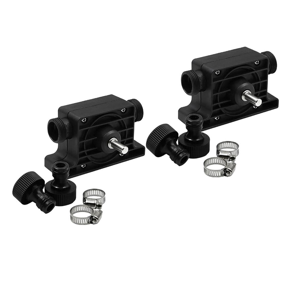 2 Set Portable Electric Drill Water Pump with Joint Self Prime Transfer Pump