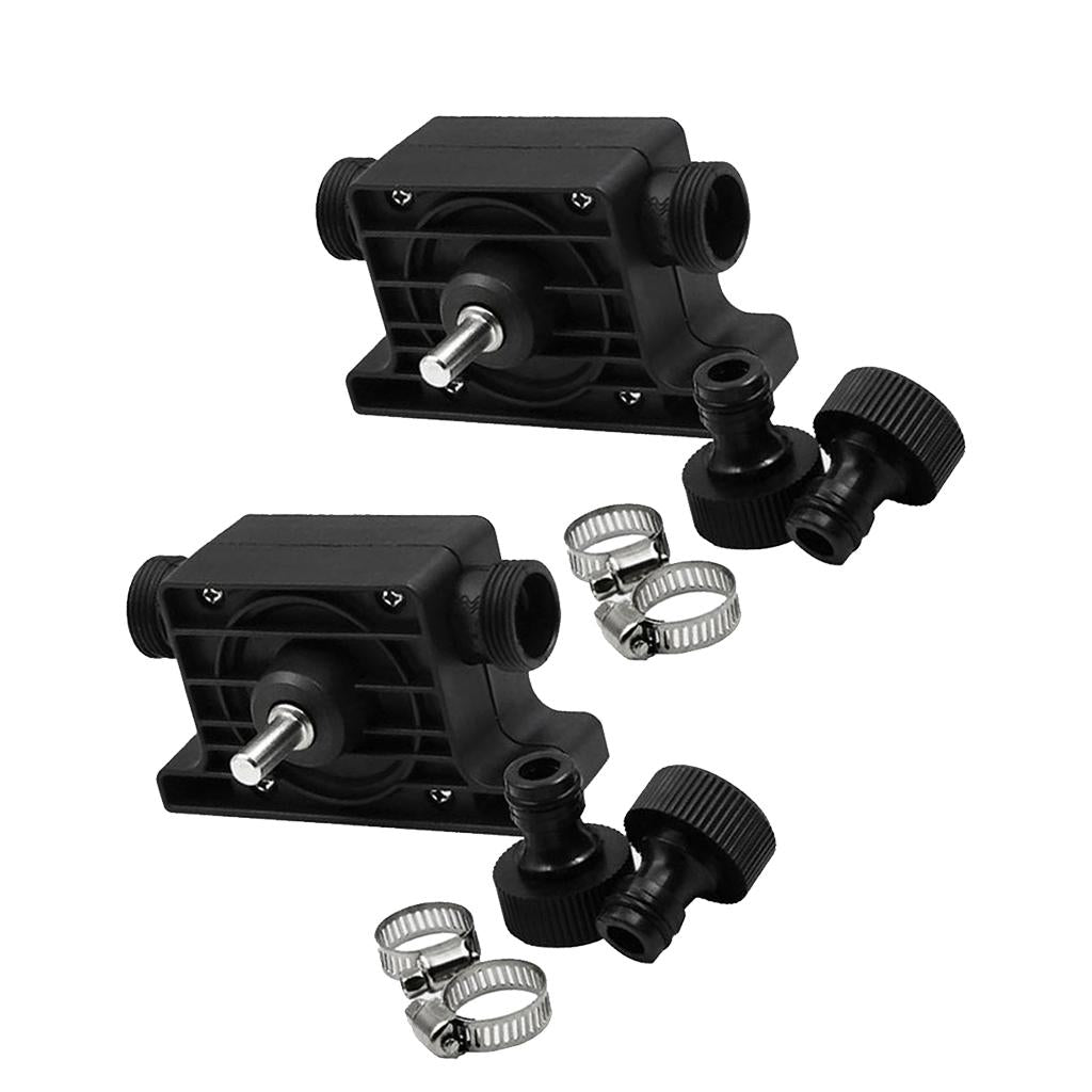 2 Set Portable Electric Drill Water Pump with Joint Self Prime Transfer Pump