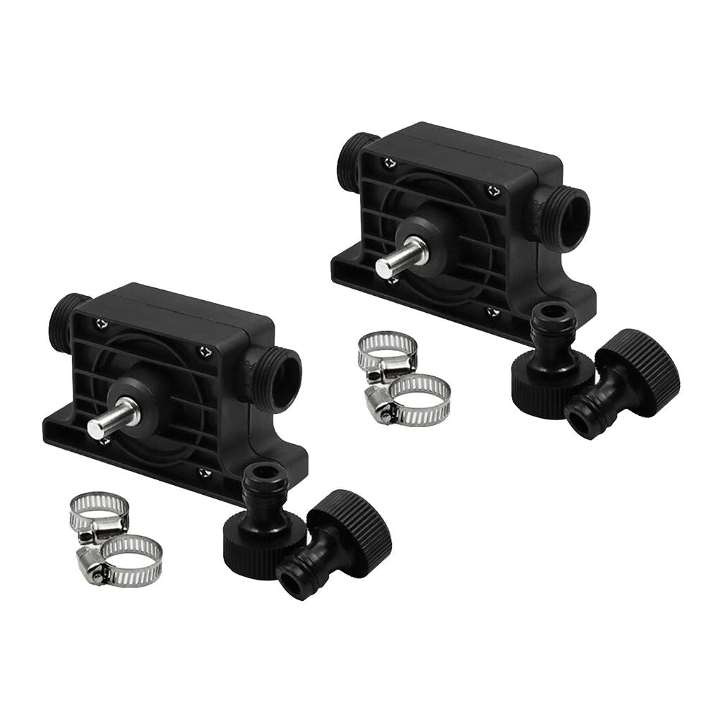 2 Set Portable Electric Drill Water Pump with Joint Self Prime Transfer Pump