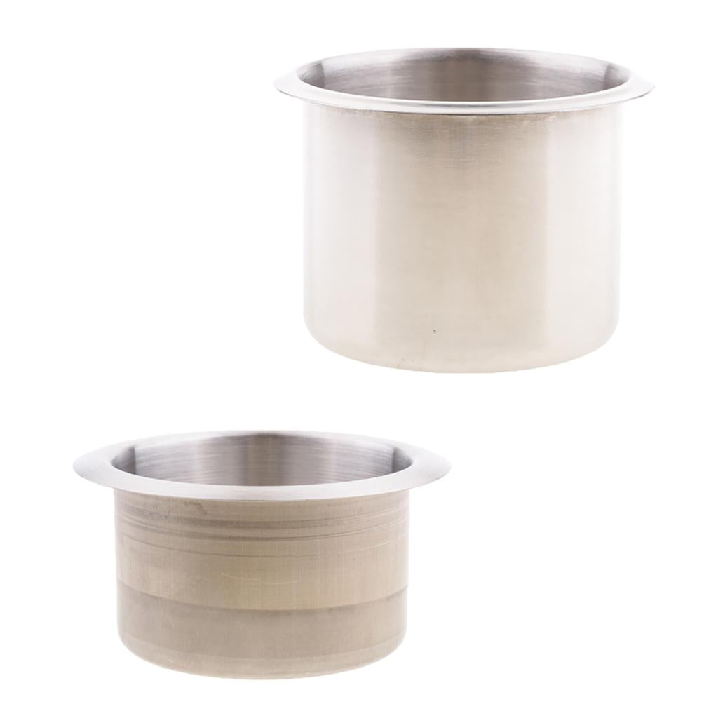 2pcs Recessed Cup Drink Holder for Marine Boat RV Camper 68x55mm/85x55mm