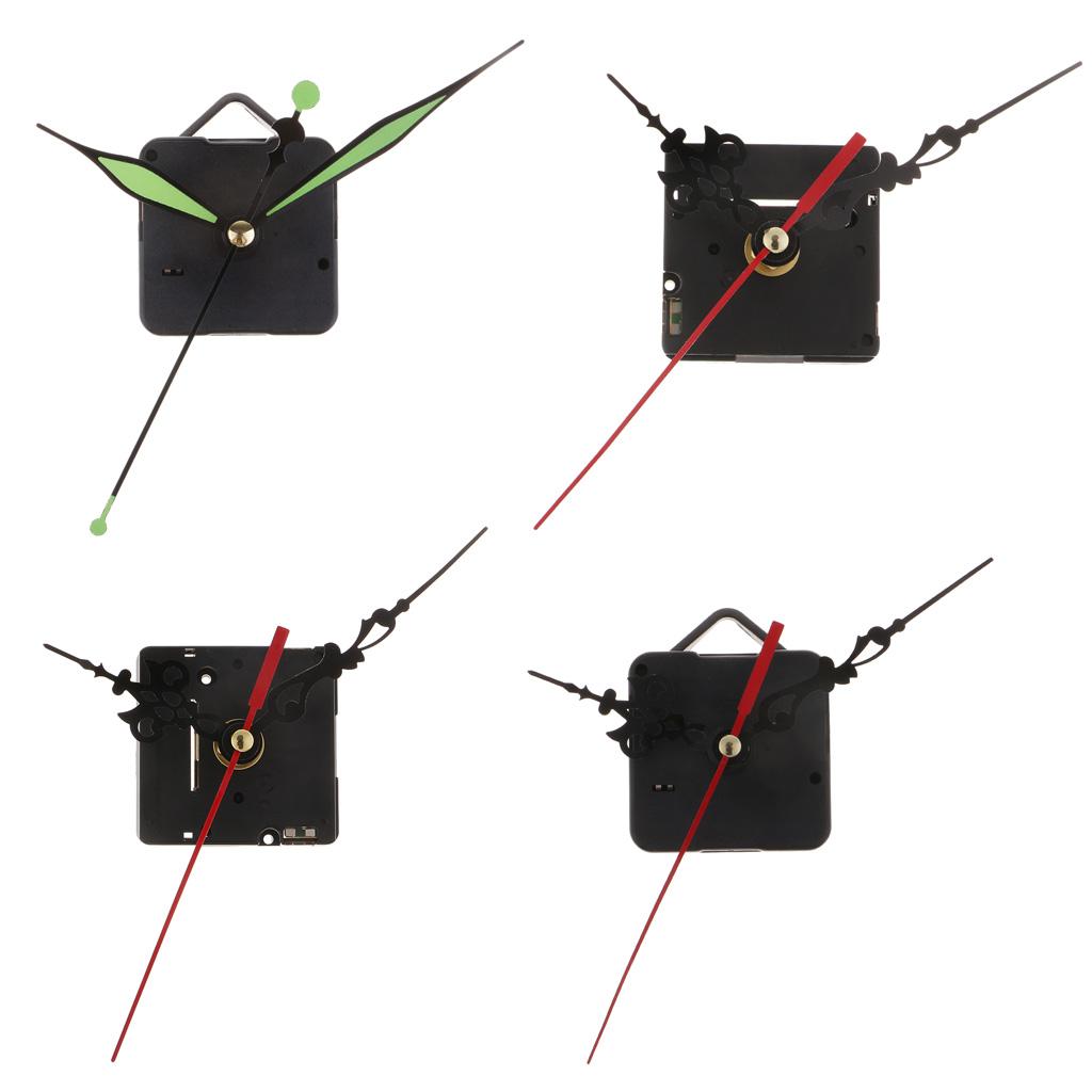 4x Movement with Pointer for Quartz Wall Clock Repair Replacement Home Decor