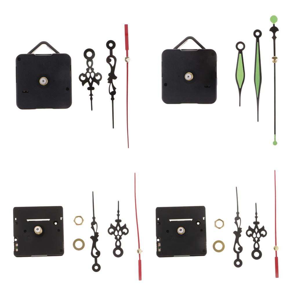 4x Movement with Pointer for Quartz Wall Clock Repair Replacement Home Decor