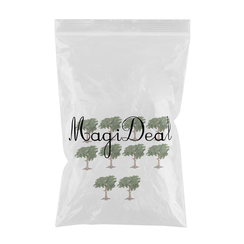 10pcs Green Pine Tree Model Cypress for Mini Landscape Diorama Scenery 10cm
