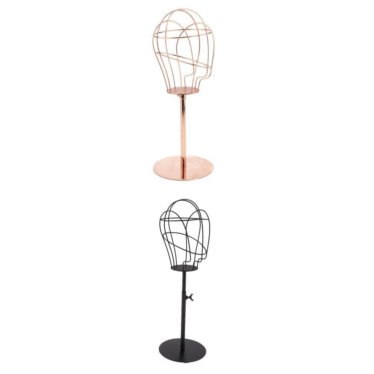 2x 19.7 Mannequin Head Model Wig Stand Hat Display Rack Cap Holder Shelf"