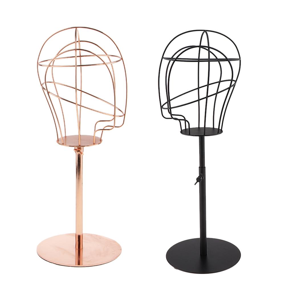 2x 19.7 Mannequin Head Model Wig Stand Hat Display Rack Cap Holder Shelf"