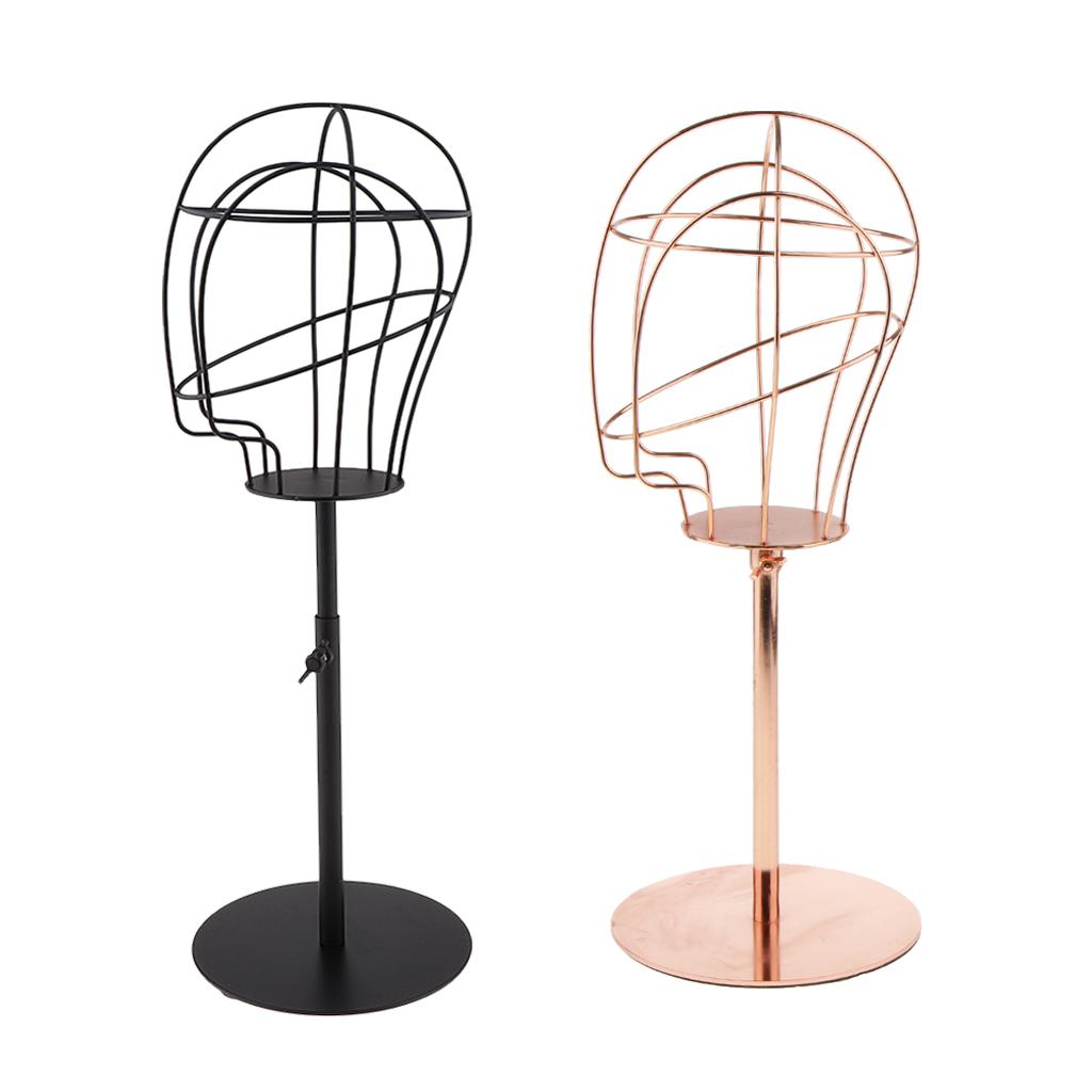 2x 19.7 Mannequin Head Model Wig Stand Hat Display Rack Cap Holder Shelf"