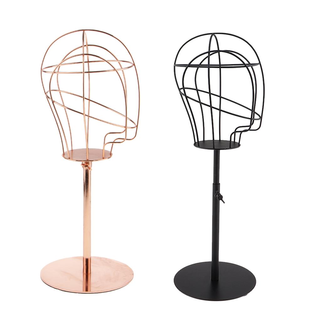 2x 19.7 Mannequin Head Model Wig Stand Hat Display Rack Cap Holder Shelf"