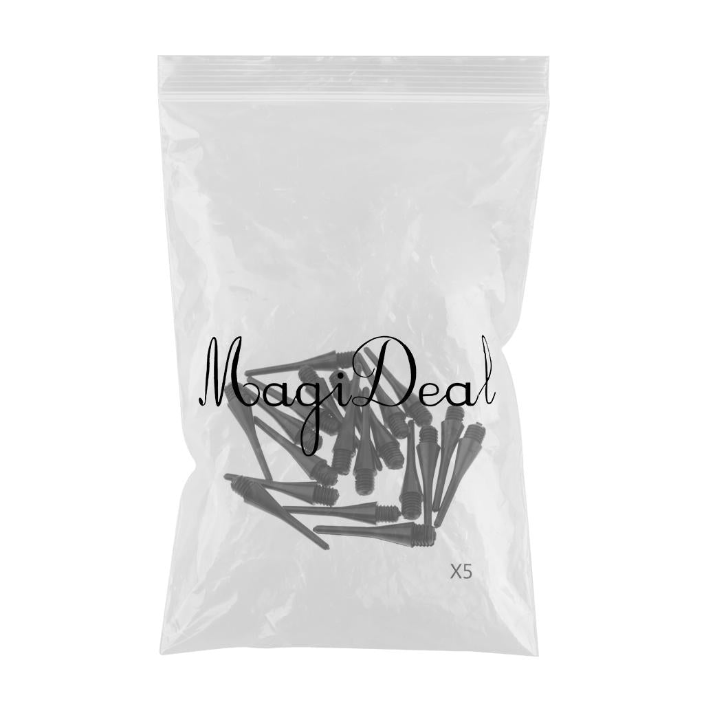 100 Pieces Soft Nylon Tips Points Replacement for Electronic Dart 22mm Black