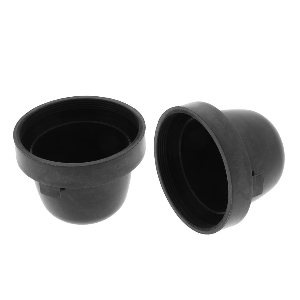 2X Universal Rubber Housing Seal Cap Dust Cover Car LED Headlight 65X55mm