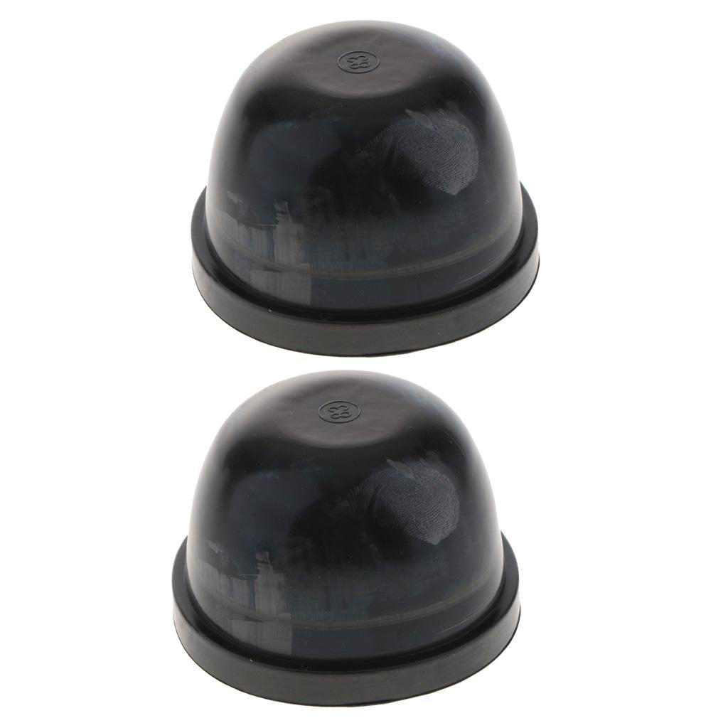 2X Universal Rubber Housing Seal Cap Dust Cover Car LED Headlight 83X60mm