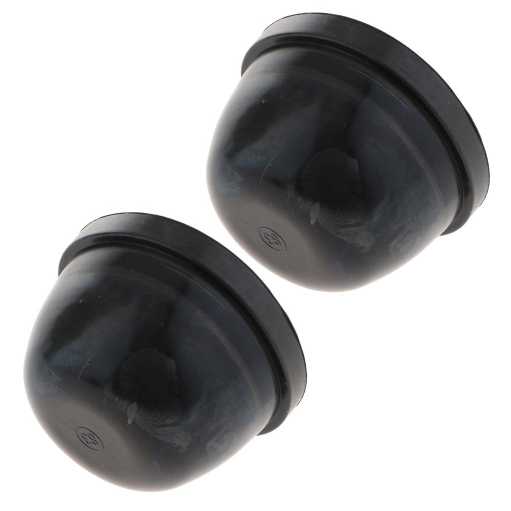 2X Universal Rubber Housing Seal Cap Dust Cover Car LED Headlight 83X60mm