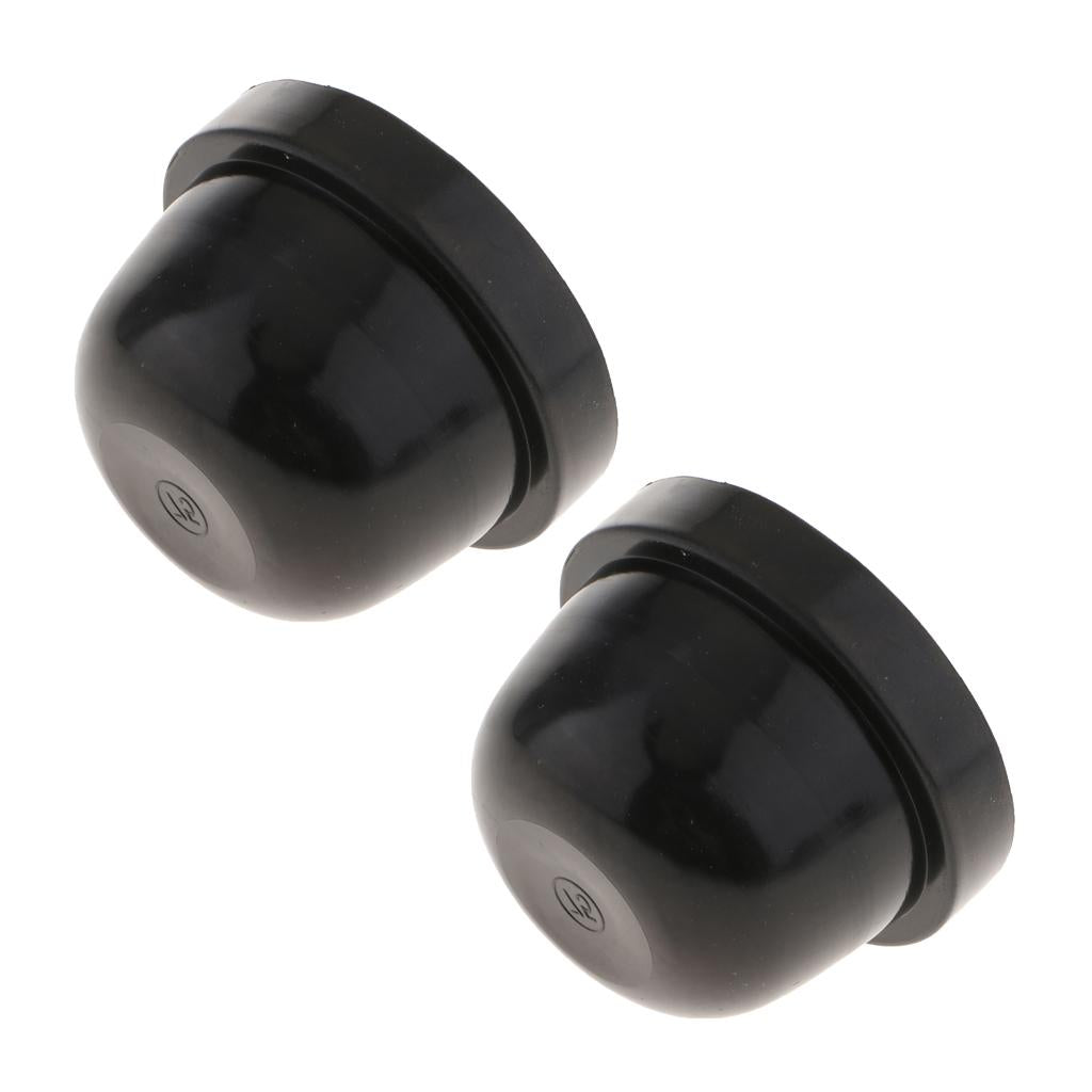 2X Universal Rubber Housing Seal Cap Dust Cover Car LED Headlight 75X55mm