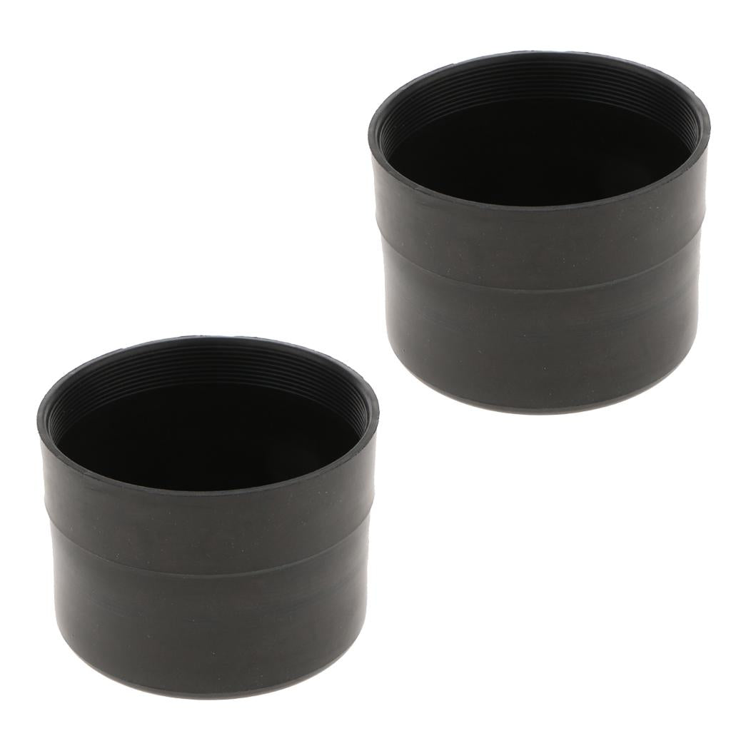 2X Universal Rubber Housing Seal Cap Dust Cover Car LED Headlight 75X60mm