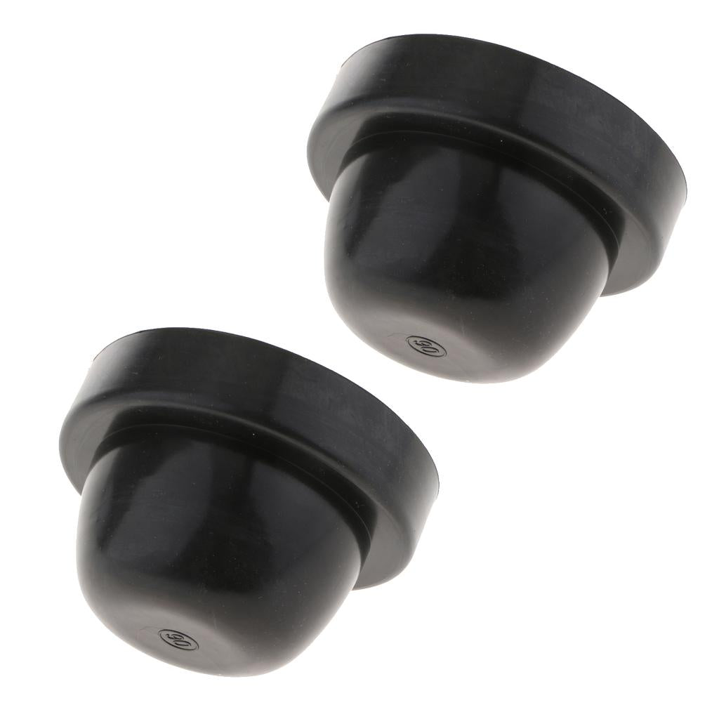 2X Universal Rubber Housing Seal Cap Dust Cover Car LED Headlight 90X60mm