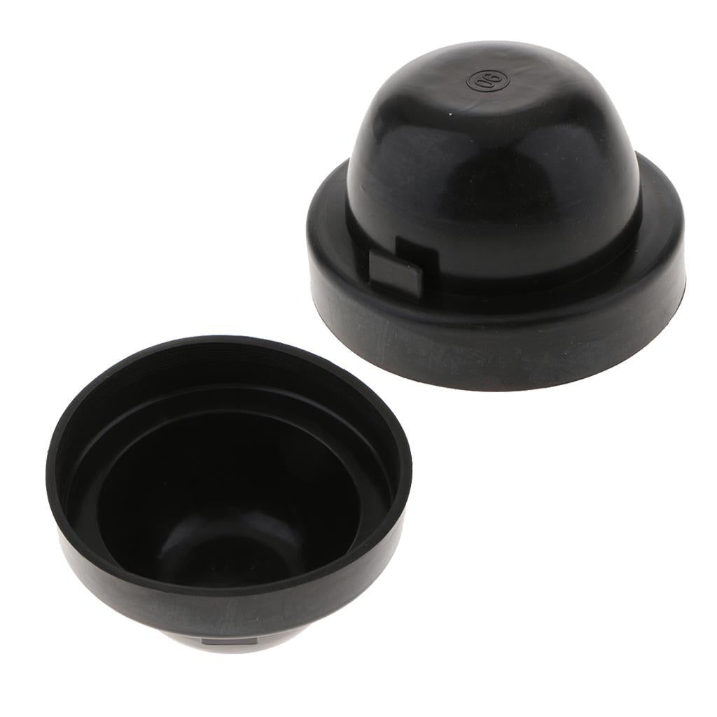 2X Universal Rubber Housing Seal Cap Dust Cover Car LED Headlight 90X60mm