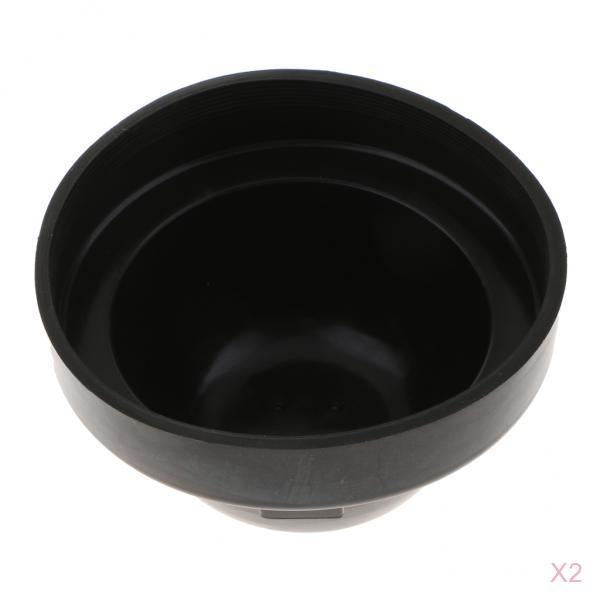 2X Universal Rubber Housing Seal Cap Dust Cover Car LED Headlight 90X60mm