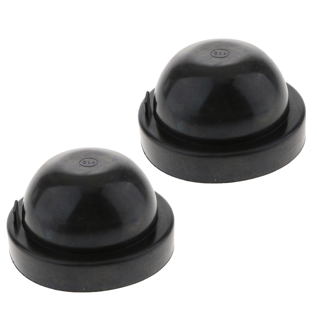 2X Universal Rubber Housing Seal Cap Dust Cover Car LED Headlight 110X65mm