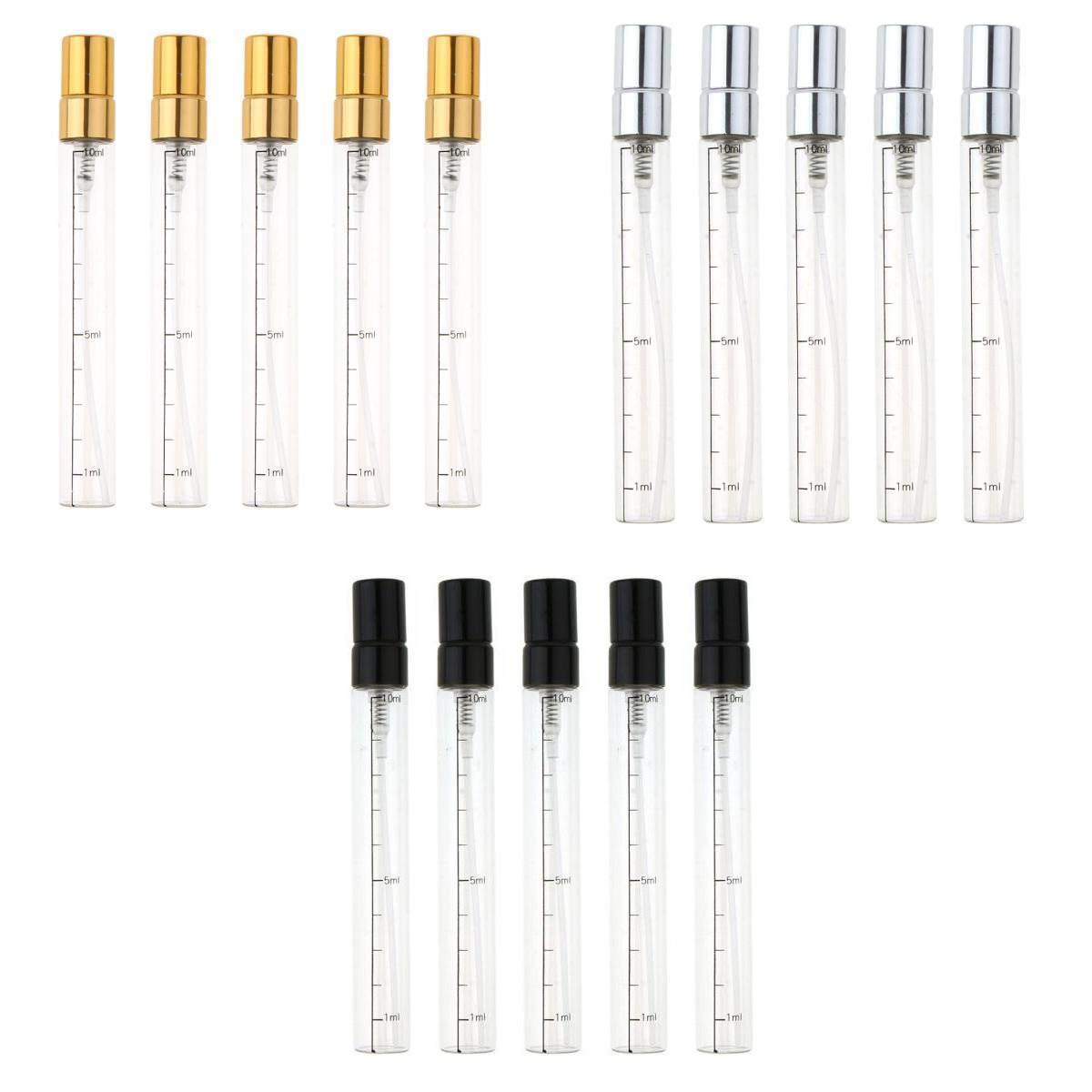 15x Empty Perfume Aftershave Spray Bottles Refillable Fine Mist Sprayer 10ml