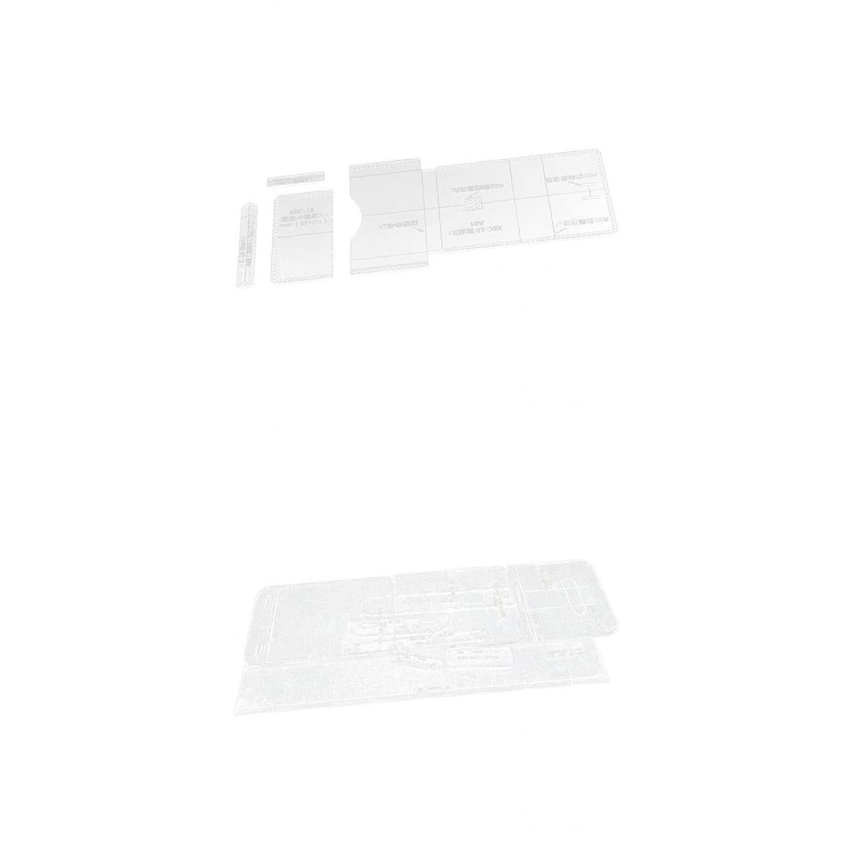 13Pcs Leather Craft Acrylic Stencil Template Wallet Purse HandBag Pattern