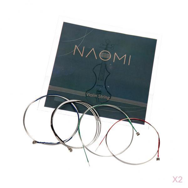 2 Set 4/4 3/4 Size Violin Nickel Strings for Violin Parts Accessory