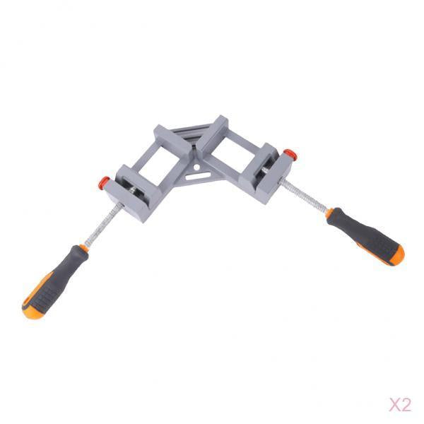 2XCorner Clamp Right Angle Clamp Woodworking Vice Metal Welding with Handles