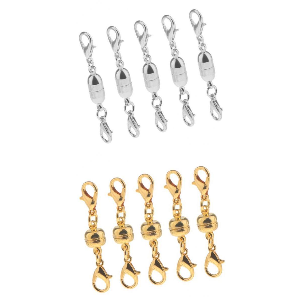 10Pieces Magnetic Clasps Hook for DIY Necklace Bracelet Jewelry Making Craft