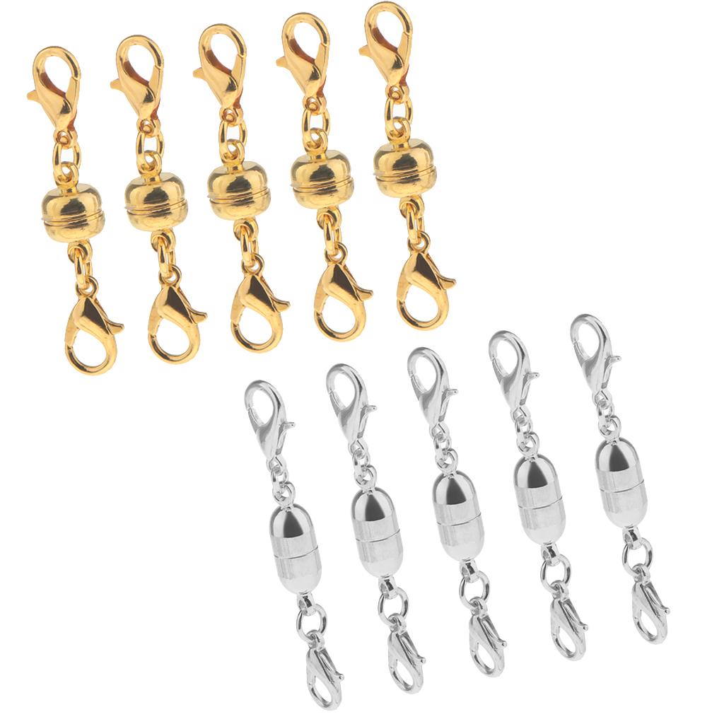 10Pieces Magnetic Clasps Hook for DIY Necklace Bracelet Jewelry Making Craft