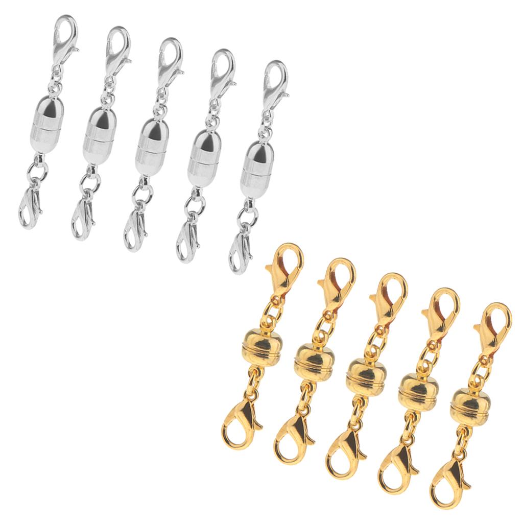 10Pieces Magnetic Clasps Hook for DIY Necklace Bracelet Jewelry Making Craft