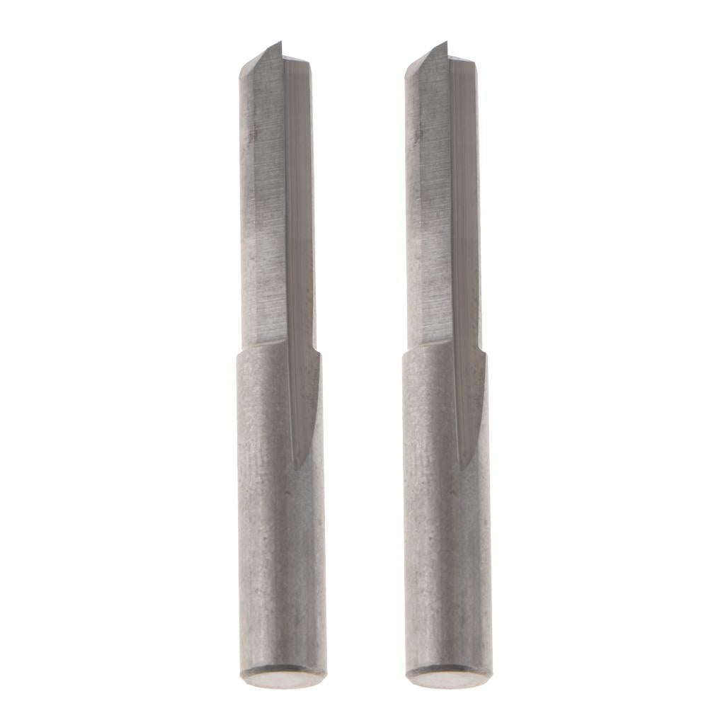 2PCS 6mm Shank Double Flutes CNC Router Bits Straight Engraving Cutters 22mm